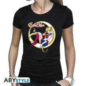 Image of Sailor Moon - Sailor Moon Womens X-Large T-Shirt - Black