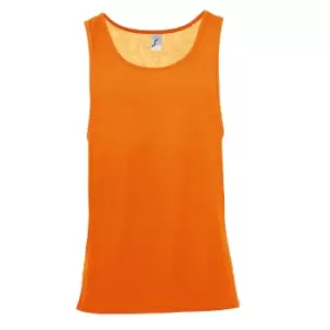 Image of SOLS Unisex Jamaica Sleeveless Tank / Vest Top (M) (Neon Orange)