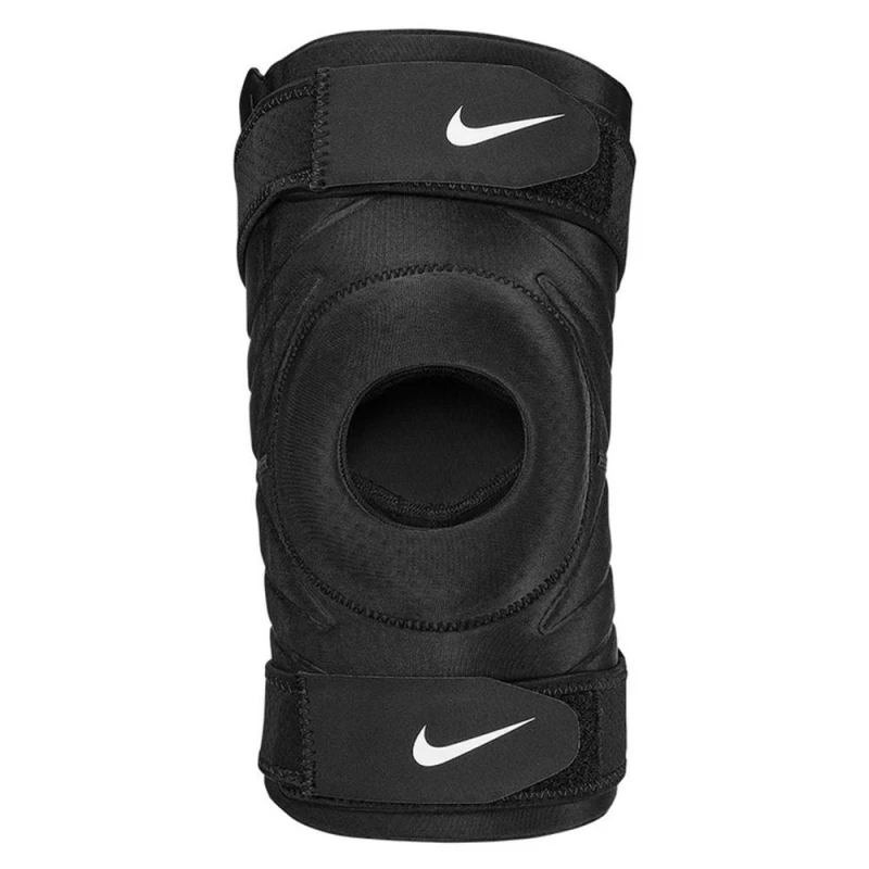 Image of Nike Pro Compression Open Knee Support in Black Size: Small Black Unisex S