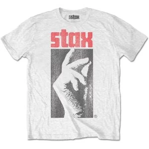 Image of Stax Records - Logo Unisex Medium T-Shirt - White