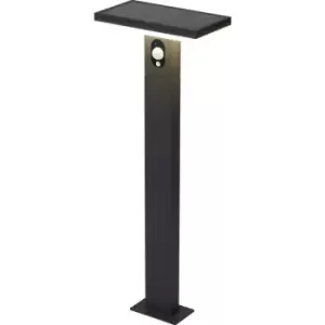 Image of 4lite WiZ 4lite Rectangle Solar Bollard 600mm 210lm in Black Aluminium