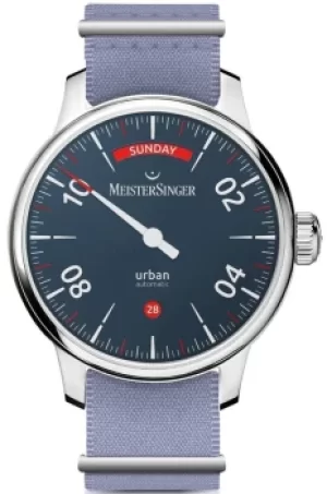 Image of MeisterSinger Watch Urban Day Date Blue