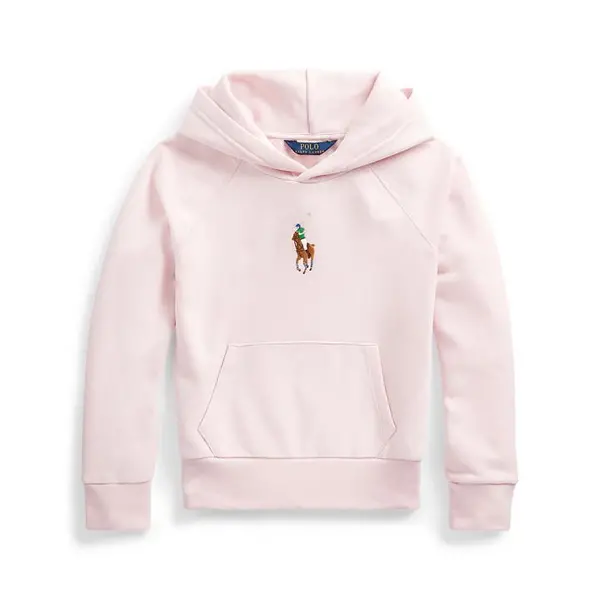Image of Polo Ralph Lauren Centre Logo Hoodie Junior - Pink S