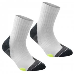 Image of Karrimor Dri 2 pack socks Junior - White/Fluo