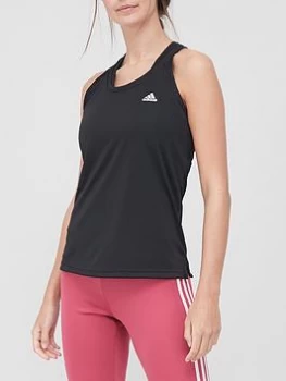 Image of adidas 3 Stripe Tank Top - Black/White Size M Women