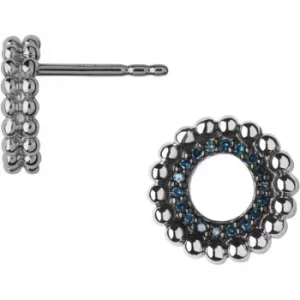 Image of Ladies Links Of London Sterling Silver Effervescence Blue Diamond Earrings