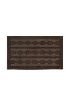 Image of Knit Rubber Backed Indoor Doormat 40x60cm Brown