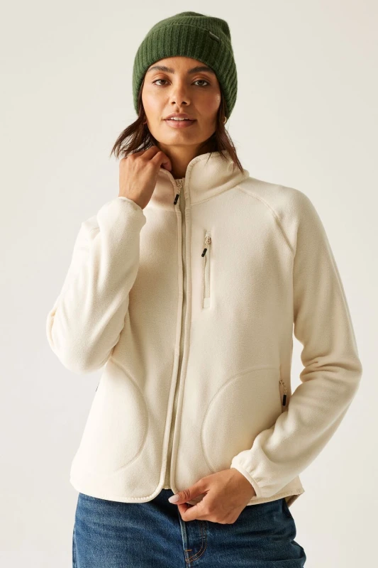 Image of Regatta Womens Frankie Full Zip Insulating Fleece in Cream Size: 8 Cream Female 8