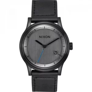 Image of Mens Nixon The Station Leather Watch