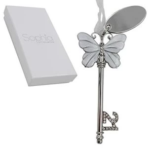 Image of Sophia Key - White Butterfly Design & Engraving Plate - 21