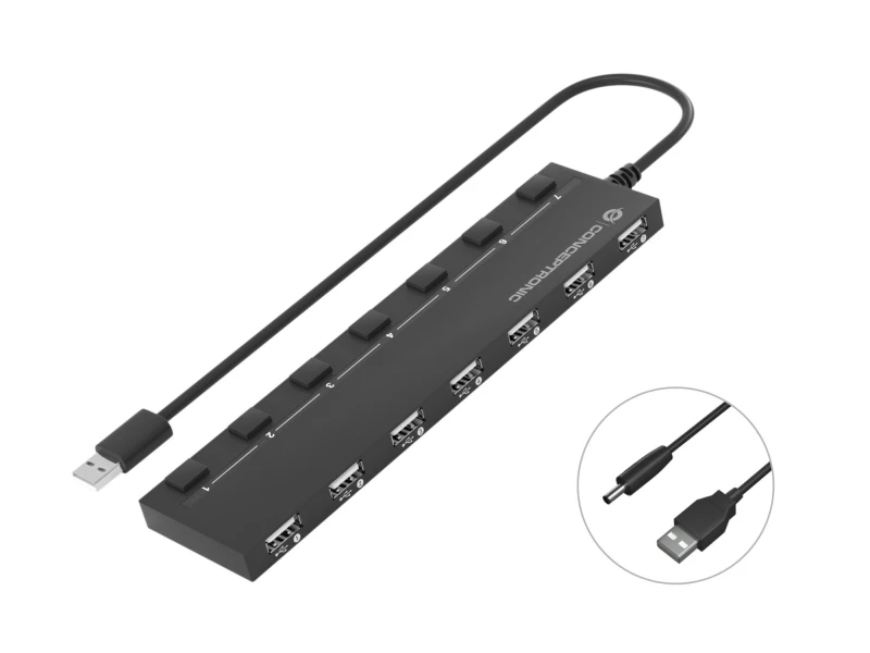 Image of Conceptronic HUBBIES 7-Port USB 2.0 Hub
