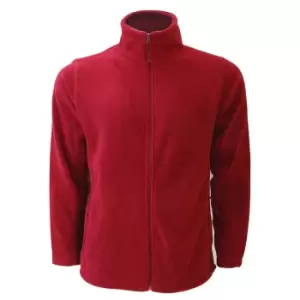 Image of Russell Mens Full Zip Outdoor Fleece Jacket (M) (Classic Red)