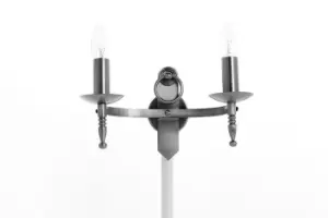 Image of Mitre 2 Light Aged Iron Twin Wall Light