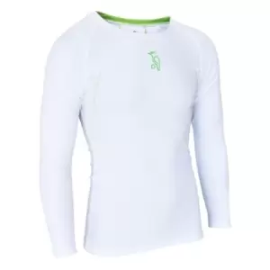 Image of Kookaburra Compression Power Long Sleeve Shirt - White