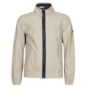 Image of Tommy Jeans TJM ESSENTIAL CASUAL BOMBER mens Jacket in Beige - Sizes S,L,XL,XS