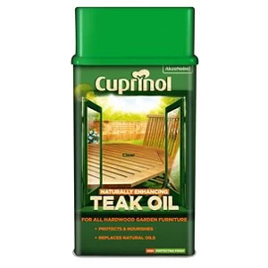 Image of Cuprinol Naturally enhancing Clear Teak Wood oil 1L
