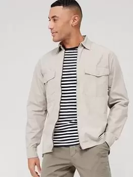 Image of Tommy Hilfiger Paper Touch Overshirt, Natural, Size L, Men