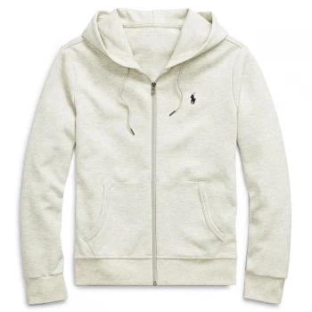 Image of POLO RALPH LAUREN Technical Full Zip Logo Hoodie - Heather Grey