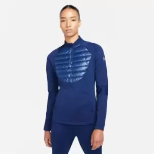 Image of Nike Therma Zip Top Womens - Blue
