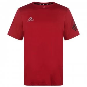 Image of adidas Logo T Shirt Mens - Red