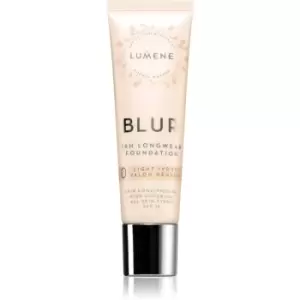 Image of Lumene Blur 16h Longwear Foundation Long-Lasting Foundation SPF 15 Shade 0 Light Ivory