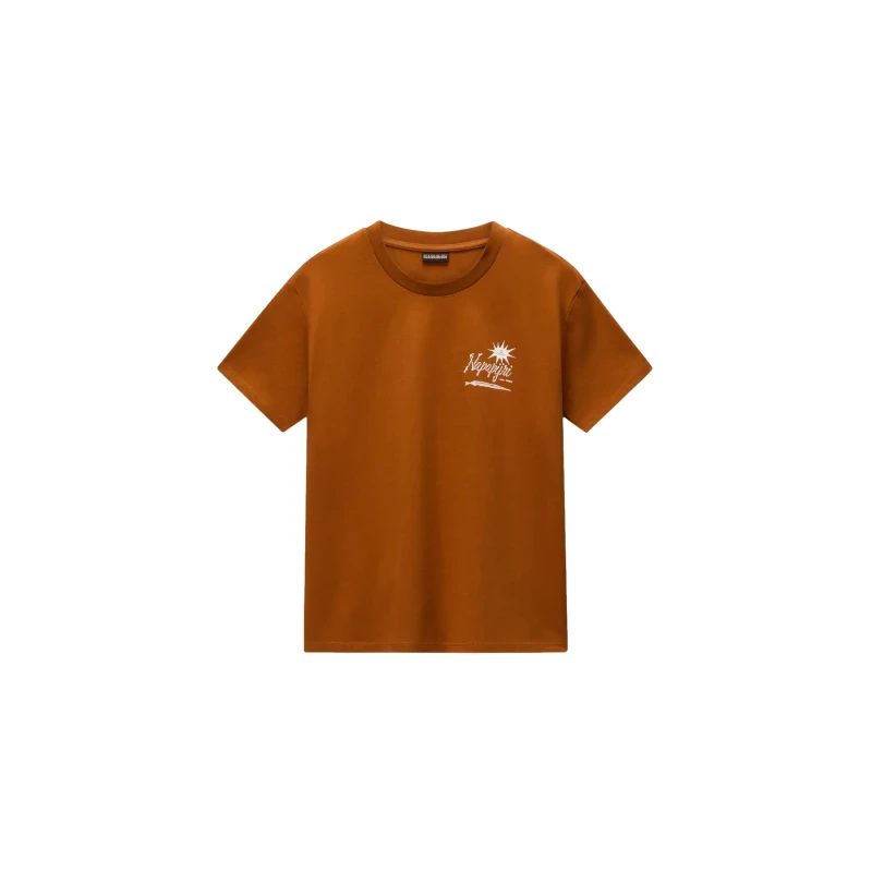 Image of Womens T-Shirt Napapijri Antimony Marron Female M