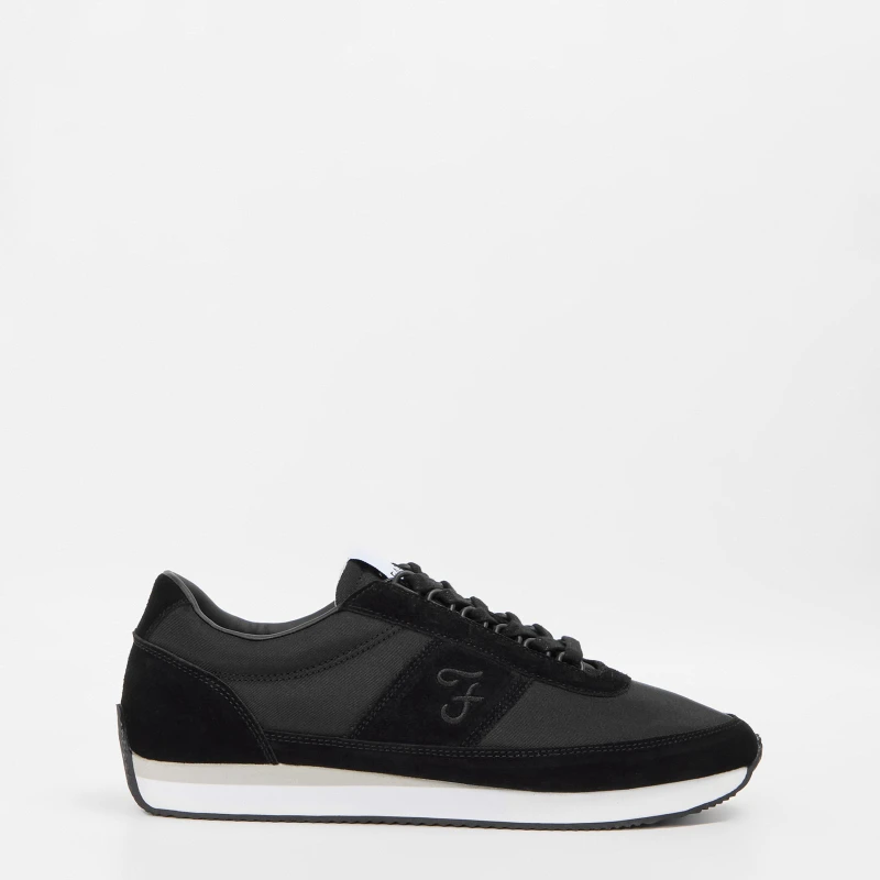 Image of Farah Footwear 'Darton' Casual Lace Up Trainers Black male