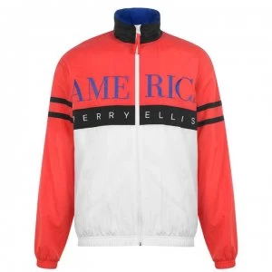 Image of Perry Ellis Nylon Tracksuit Top - 126 Bright Wht