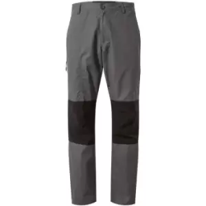 Image of Craghoppers Mens Verve Trouser (42L) (Elephant/Black) - Elephant/Black