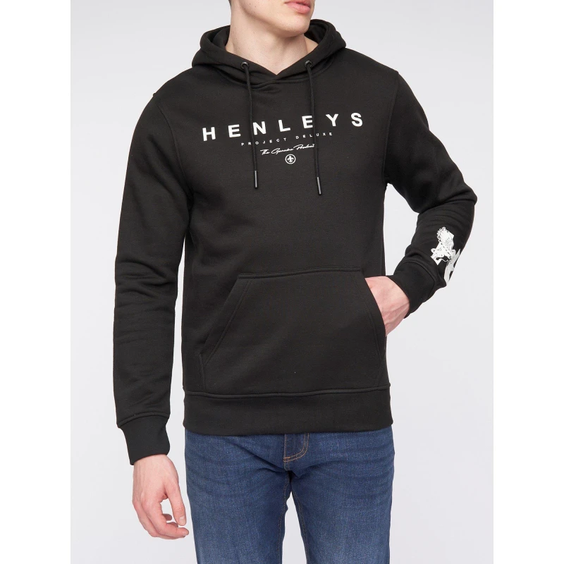 Image of Henleys Hentyme Hoodie Black male Large