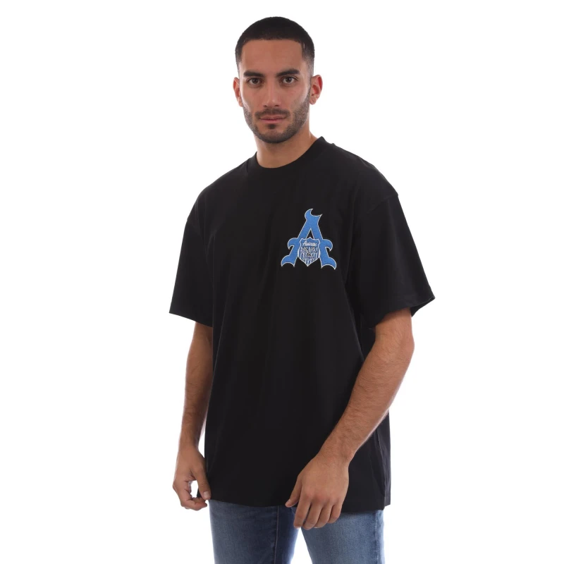 Image of Avirex Mens Cunningham Oversized Fit Oversized T-Shirt Black male X Small