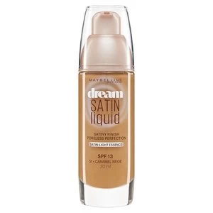 Image of Maybelline Dream Satin Liquid Foundation Caramel Beige 30ml