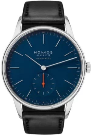 Image of Nomos Glashutte Watch Orion Neomatik 39 Nachtblau Sapphire Crystal