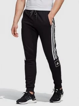 Image of Adidas 3 Stripe Tape Pants - Black