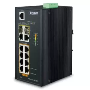 Image of IGS-4215-8P2T2S - Managed - L2/L4 - Gigabit Ethernet (10/100/1000) - Full duplex - Power over Ethernet (PoE) - Wall mountable