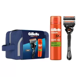 Image of Gillette ProGlide Giftset: ProGlide Razor Fusion Shaving Gel & 2 Blades
