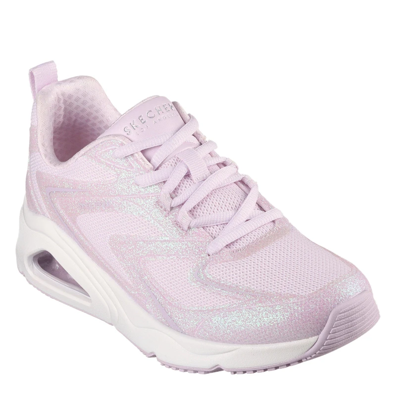 Image of Skechers Womens Tres Air Uno Classic Low-Top Trainers Light Pink female 2 (35)