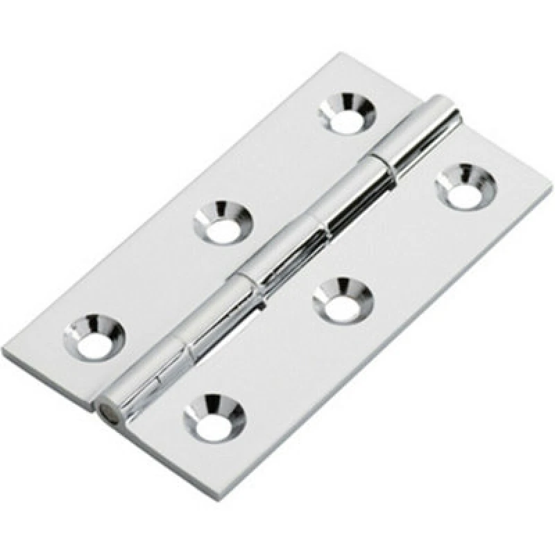 Image of Loops PAIR 64 x 35 x 2mm Cabinet Hinge Polished Chrome Small Cupboard Door Multi