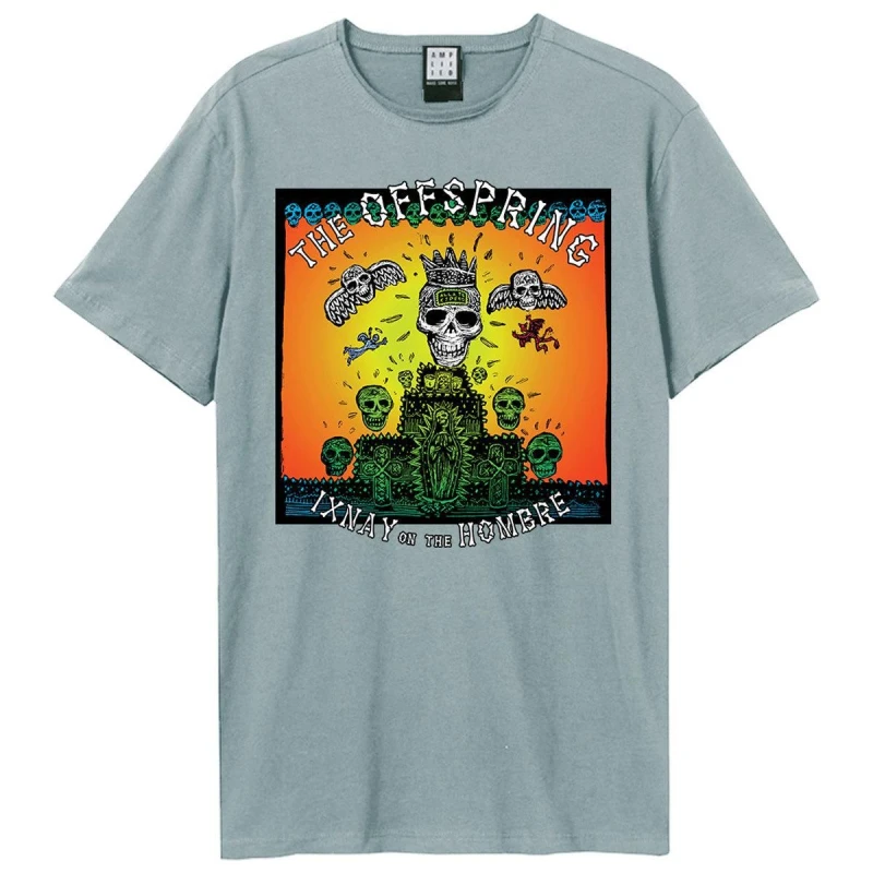 Image of Amplified Amplified Men Ixnay On The Hombre Offspring T-Shirt in Pale Blue Size: X-Small Pale Blue XS Male 5063693885854