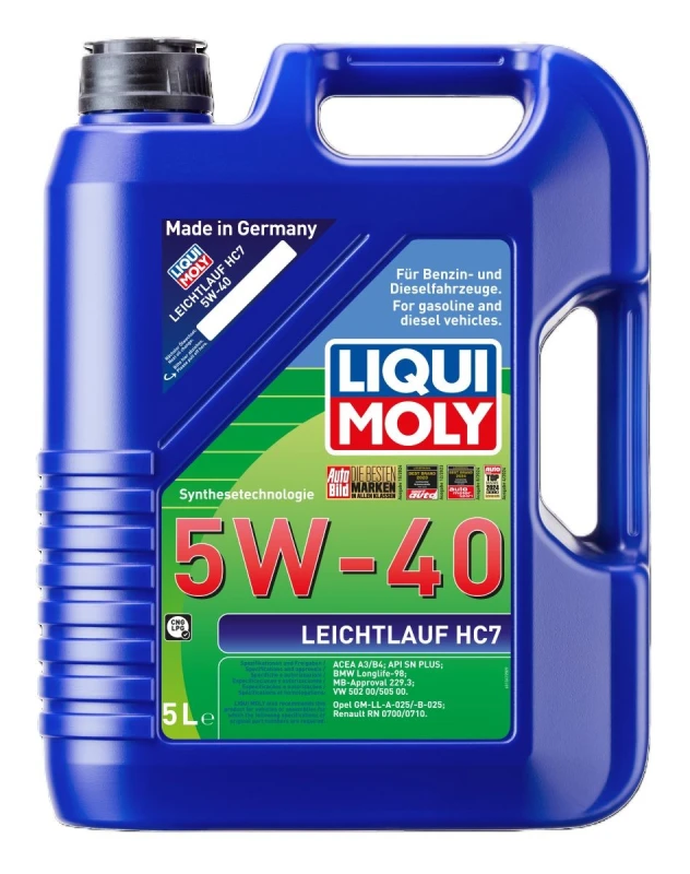 Image of LIQUI MOLY 1347 Engine oil Capacity: 5l, 5W-40, HC synth. oil (hydro-cracked) Engine Oil (1862)