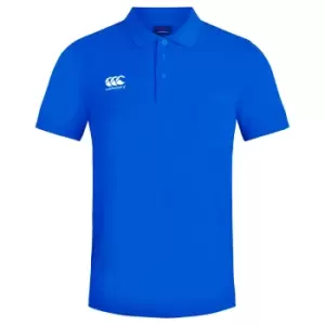 Image of Canterbury Mens Waimak Short Sleeve Pique Polo Shirt (M) (Royal)