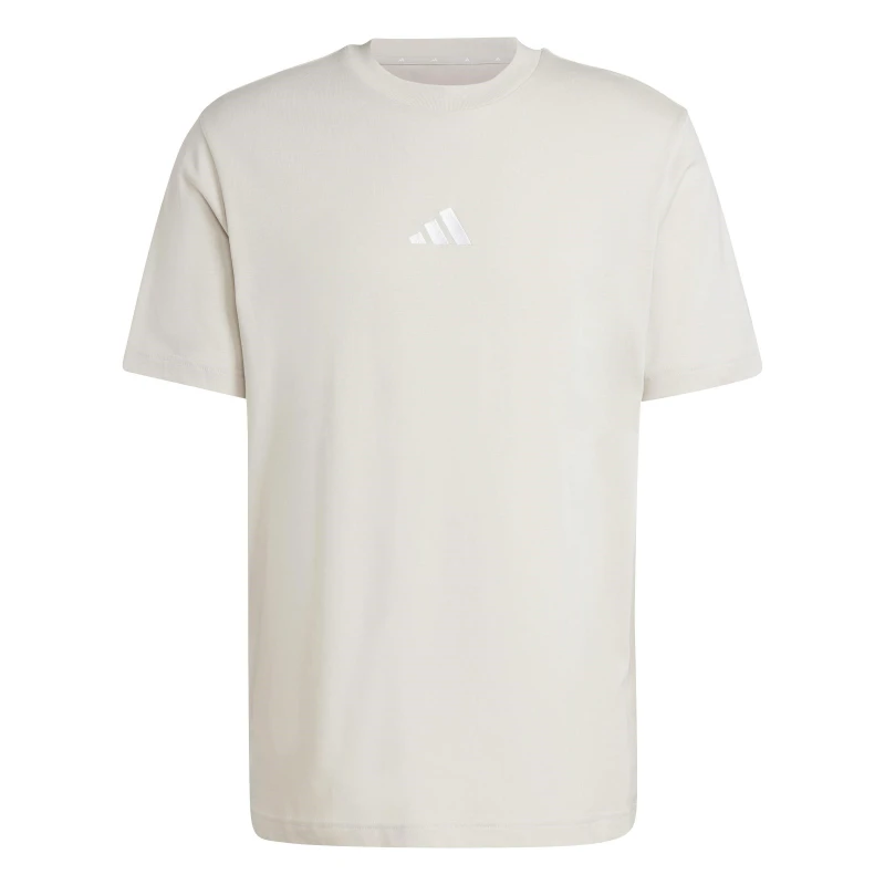 Image of adidas Essentials Single Jersey Logo T-Shirt Mens Alumina SL male S