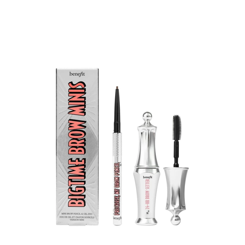 Image of benefit Bigtime Brow Minis - Precisely, My Brow Pencil and Gel Setter Duo (Various Shades) - Neutral Deep Brown