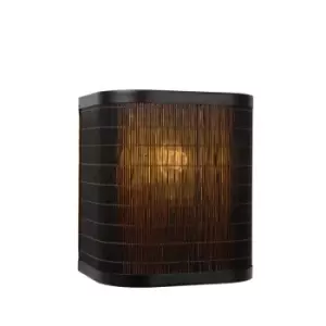 Image of Lucide Tagalog Flush Wall Light - Black