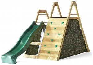 Image of Plum Climbing Pyramid Wooden Play Centre.