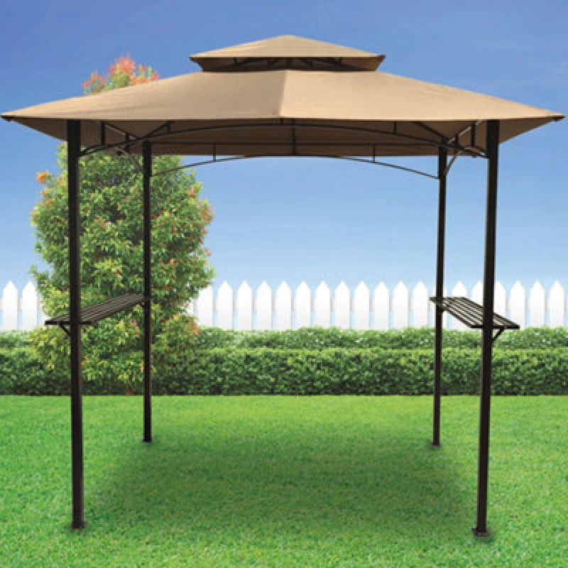 Image of Suntime Outdoor Garden Furniture 2.4M Bbq & Bar Gazebo Steel