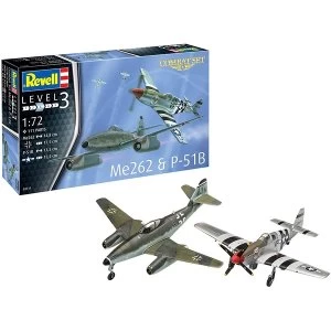 Image of Combat Set Me262 & P-51B Revell Model Kit