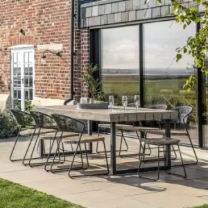 Image of Gallery Outdoor Durant Rectangle Dining Table Grey