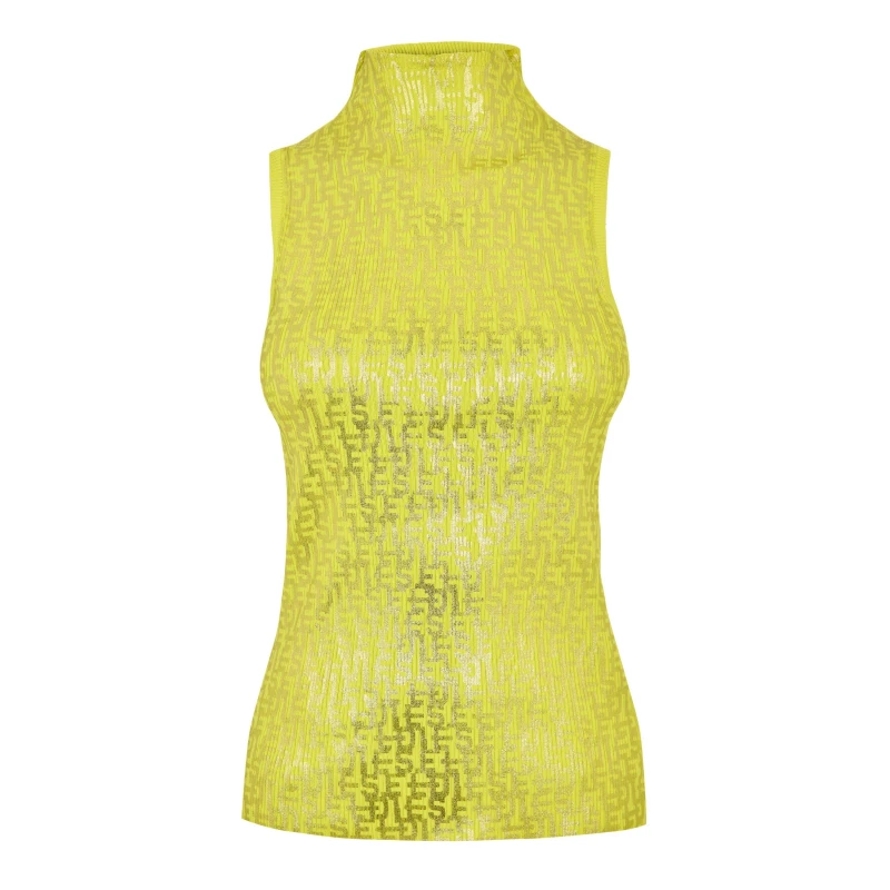 Image of Diesel Womens Egeo Maglia Knitted Top Yellow female 8