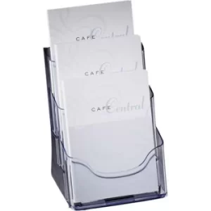 Image of Sigel LH132 Desktop brochure holder Transparent A5 No. of compartments 3 (W x H x D) 175 x 290 x 150 mm